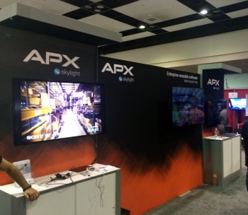 APX Labs display from the Augmented Reality conference earlier in June.